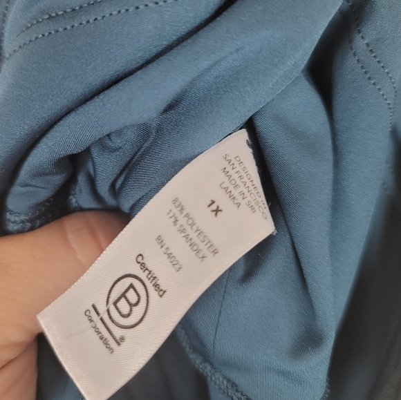 ATHLETA ACCELERATE CROP LEGGINGS IN TEAL GREEN, SZ XL - Picture 9 of 11